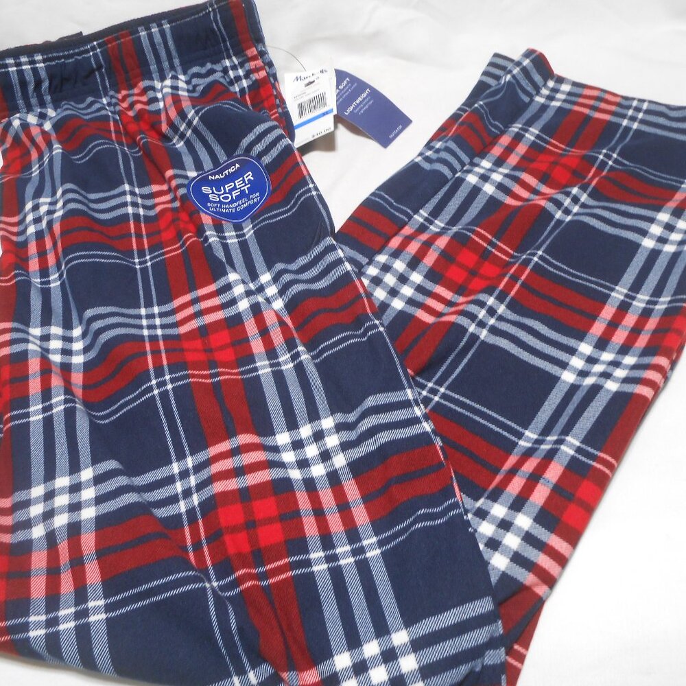NEW SIZE XL NAUTICA COZY FLEECE LOUNGE SLEEPWEAR PANTS w/ POCKETS SUPER SOFT 👩